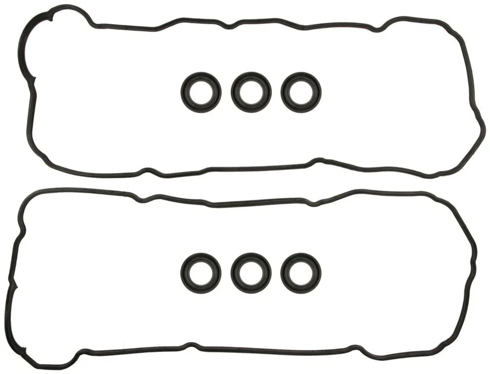 VS50406 – CLEVITE 77 Valve Cover Gasket, OE Replacement Molded Rubber 0.31 Inch Thickness With Spark Plug Tube Seal